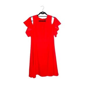 Red Cut-out Cocktail Dress